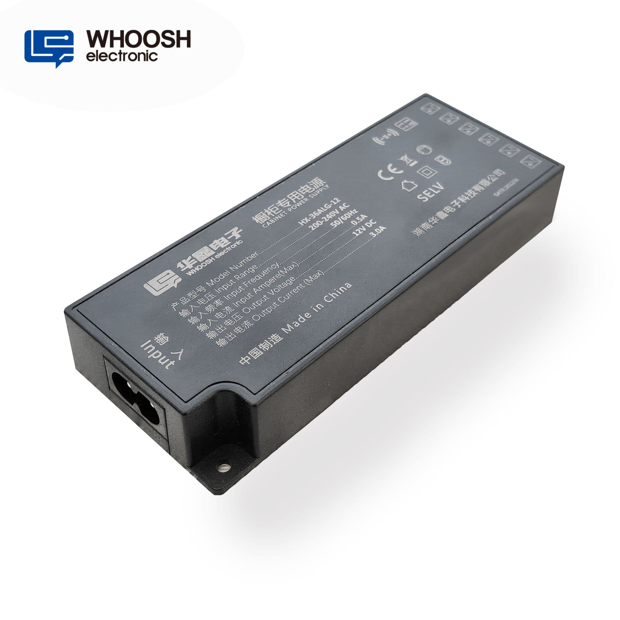 Cabinet Power Supply DC12V 3A  DC24V 1.5A 36W wear-resistant &amp; moisture-proof