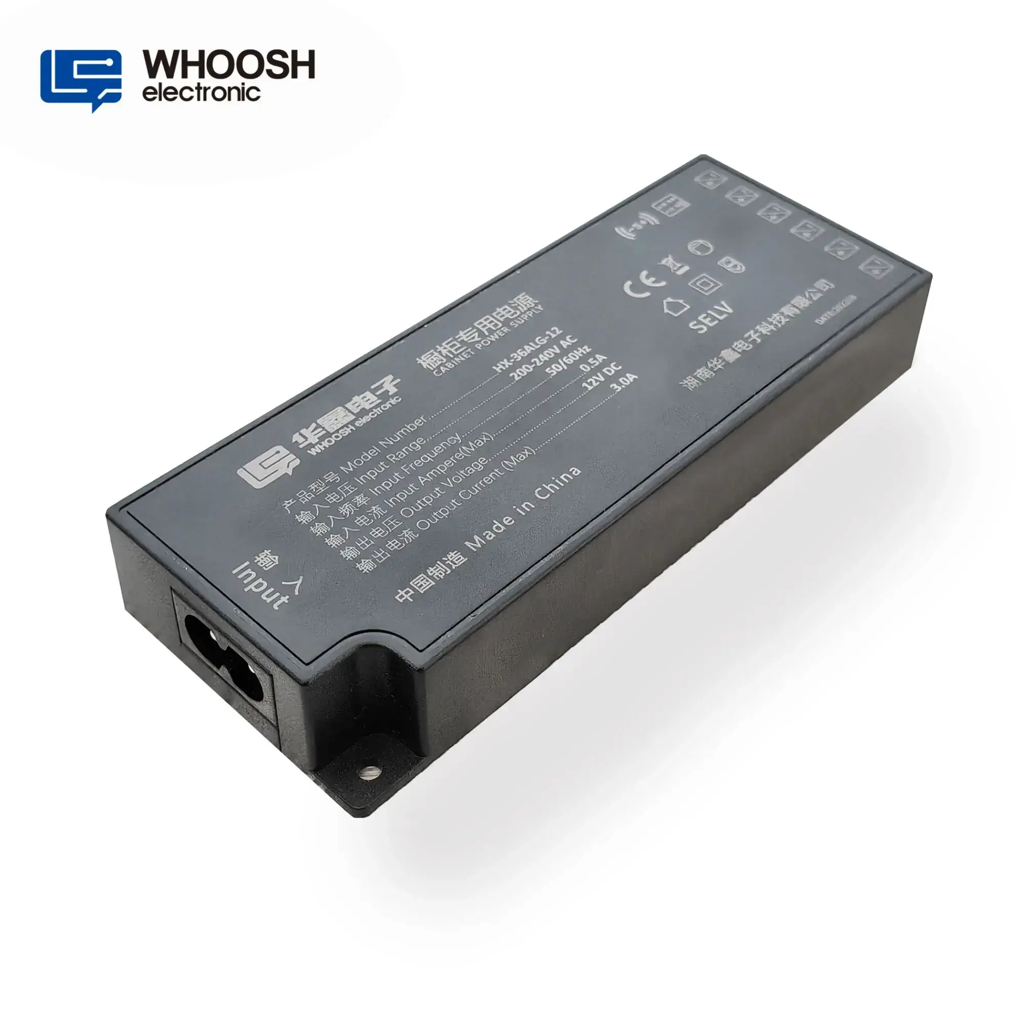 Cabinet Power Supply DC12V 3A  DC24V 1.5A 36W wear-resistant &amp; moisture-proof